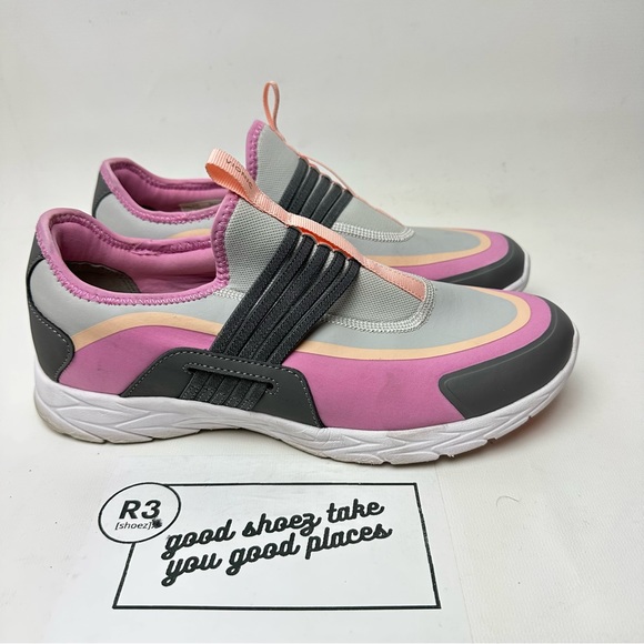 Vionic Vayda Womens Sz 9.5 Slip On Comfort Sneakers Pink White Shoes - Picture 1 of 7